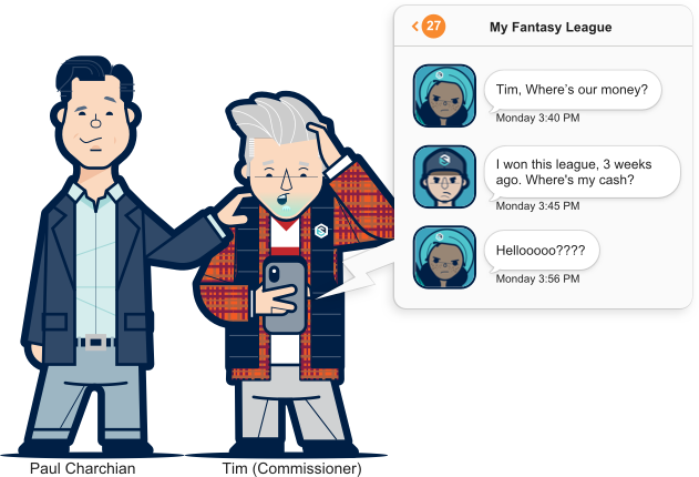 Find A League - Fantasy Football League Fee (631x430), Png Download