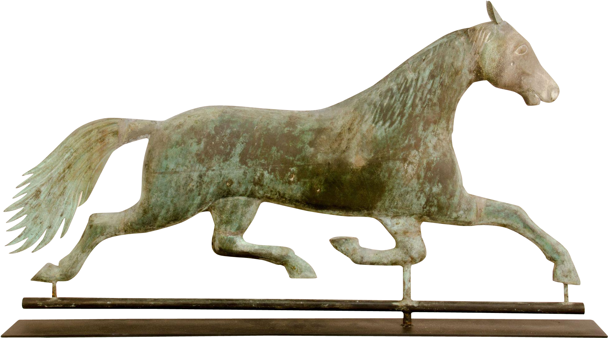 Jewell Made This Running Horse Weathervane From 1853 - Horse (1944x1944), Png Download