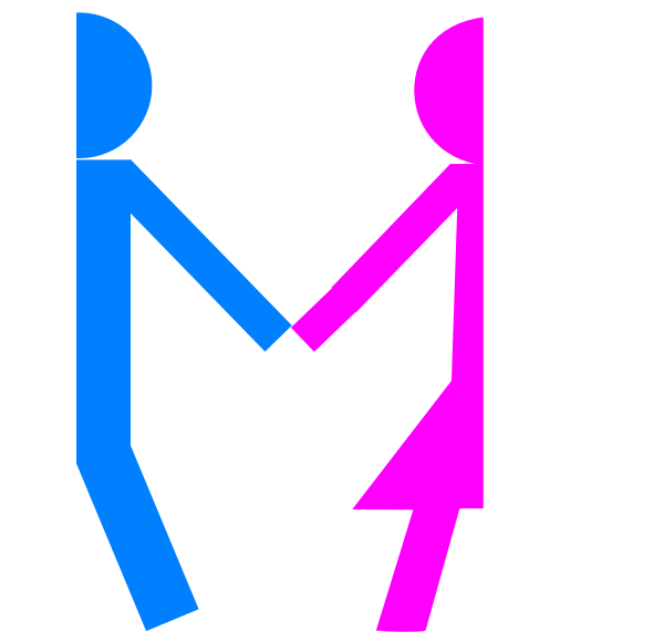 Boy/girl Svg Clip Arts 600 X 580 Px (600x580), Png Download