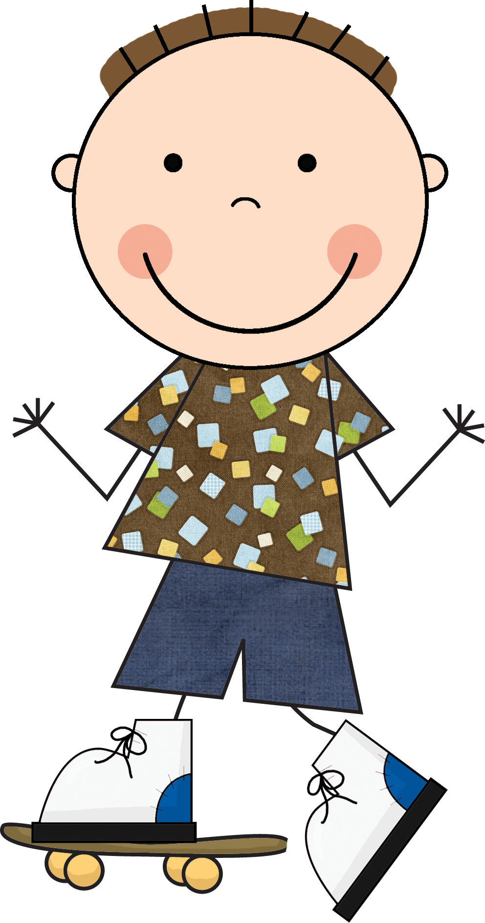 Summer Kid 1 - Boneco Palito Desenho Png (992x1886), Png Download