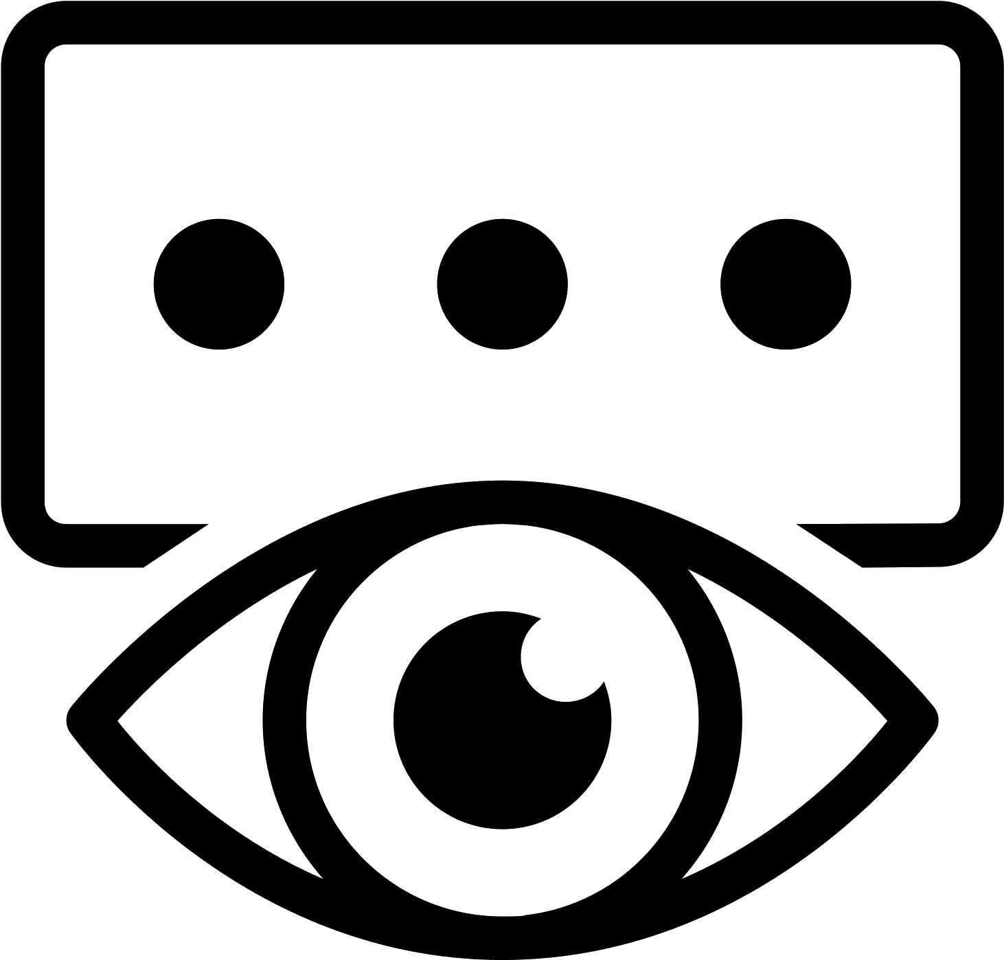 Show Password Icon - Visualization Icon (1600x1600), Png Download