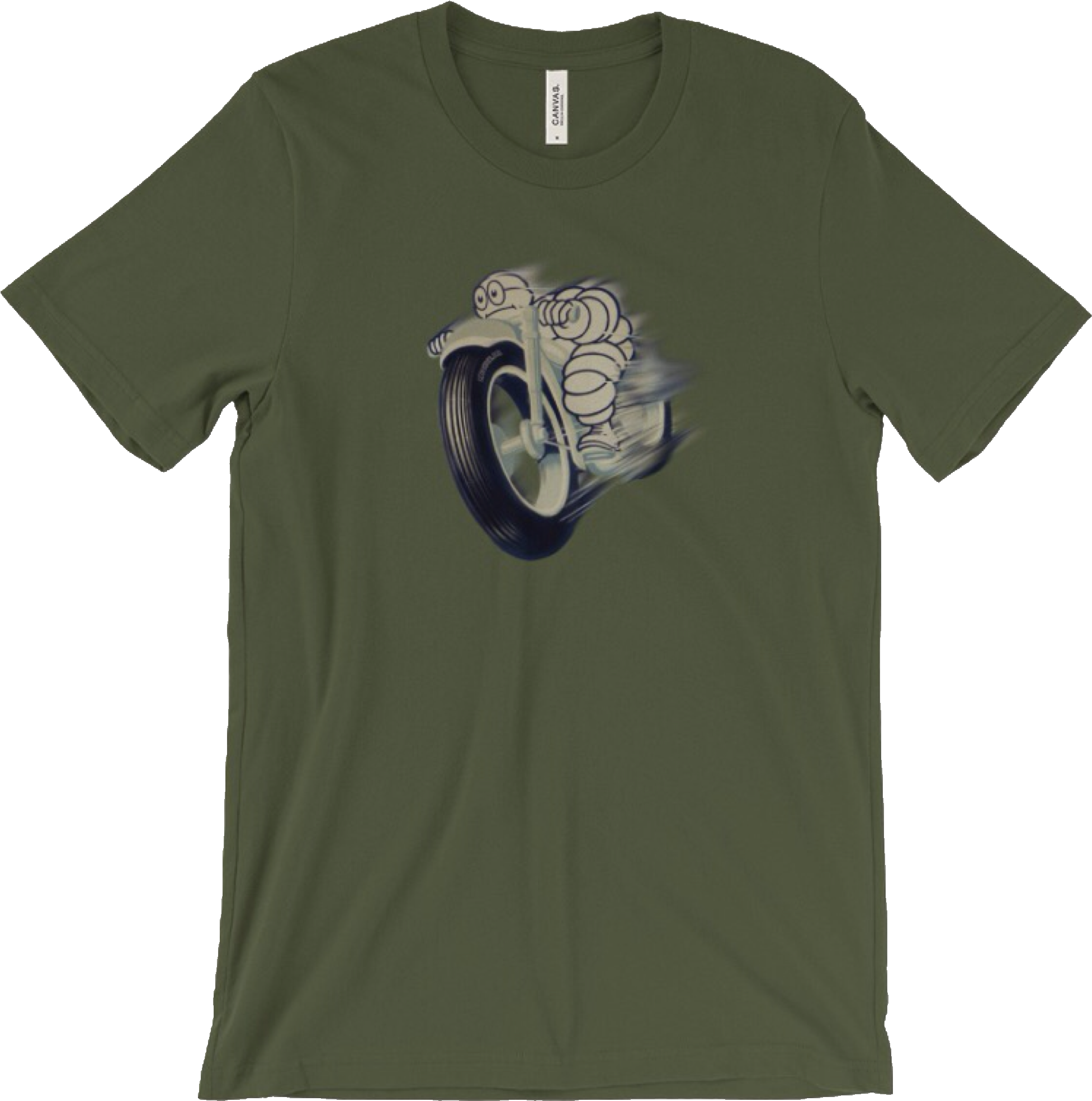 T Shirt Vintage Michelin Man Poster By Urbanhero - Giclee Painting: Pacifica Island Art's Michelin Man (2043x2048), Png Download