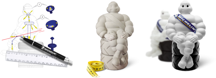 Michelin Man Design Process - Design (947x382), Png Download