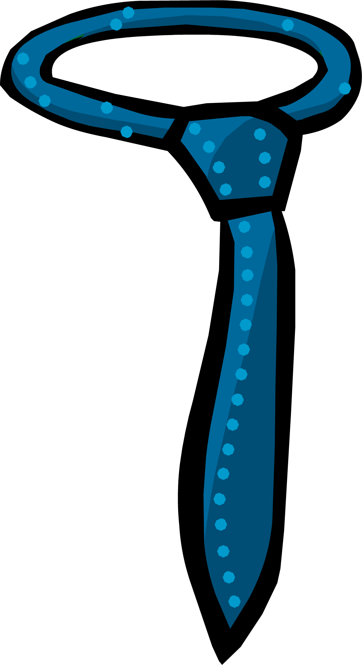 Skinny Blue Tie - Necktie (1167x2143), Png Download