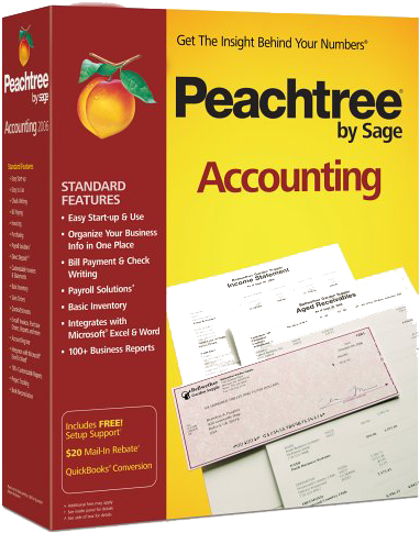 Peachtree Tech Support Phone Number Logo - Peachtree Accounting (400x500), Png Download