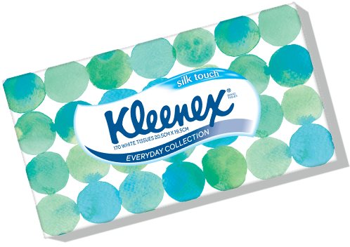 Everyday Range - Kleenex Silk Touch Large 'n' Thick 95 White Tissues (498x352), Png Download