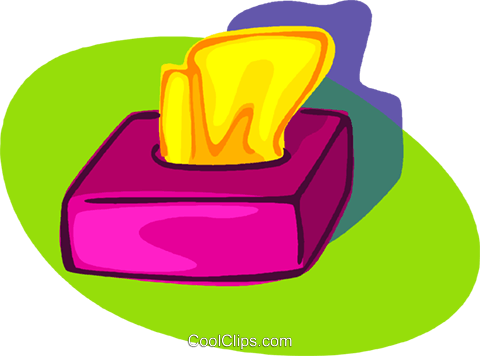 Kleenex Box Royalty Free Vector Clip Art Illustration - Kleenex Box (480x356), Png Download