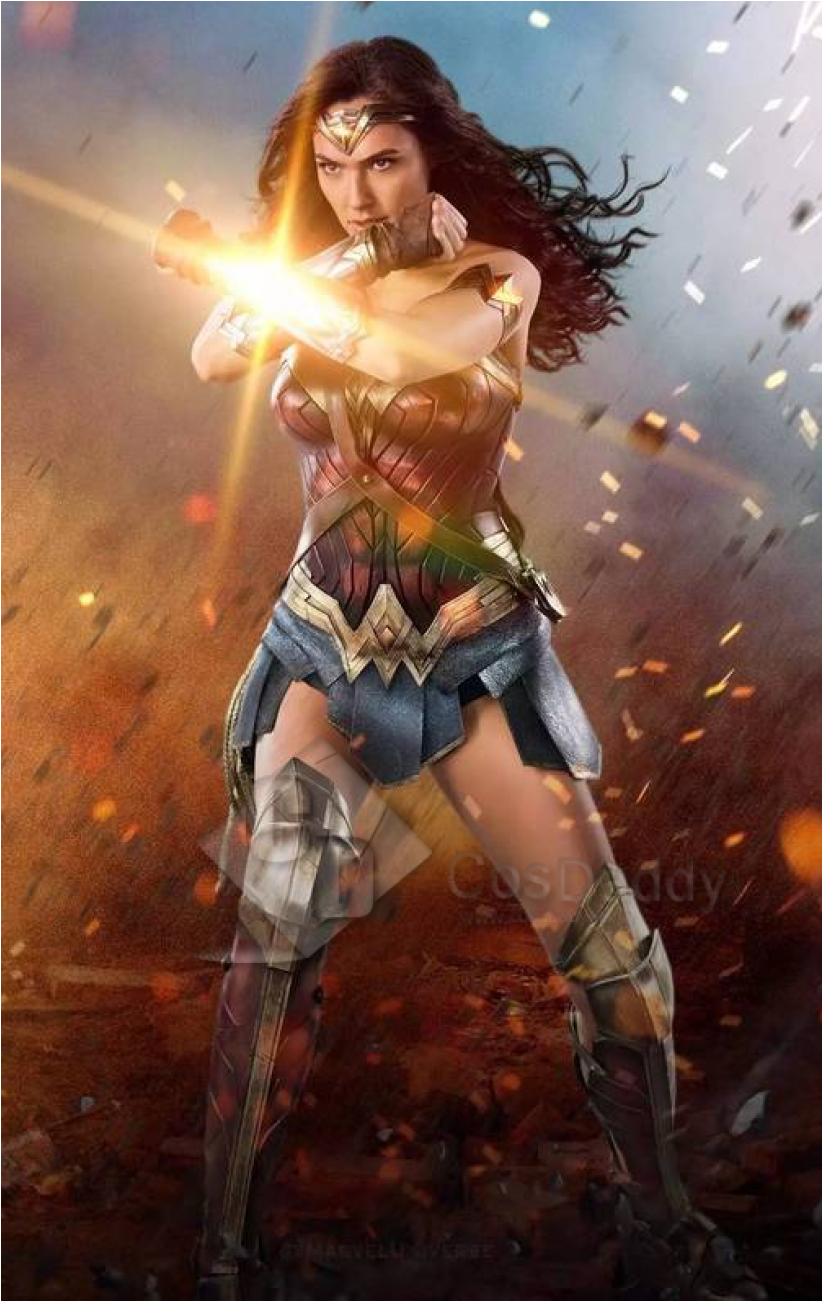 Cosdaddy For Childern Wonder Woman Diana Prince Battle - Wonder Woman From Wonder Woman Movie (1000x1300), Png Download