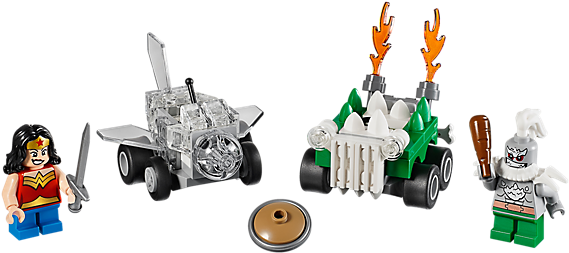 Wonder Woman Vs - Lego Super Heroes 76070 - Mighty Micros: Wonder Woman (600x450), Png Download