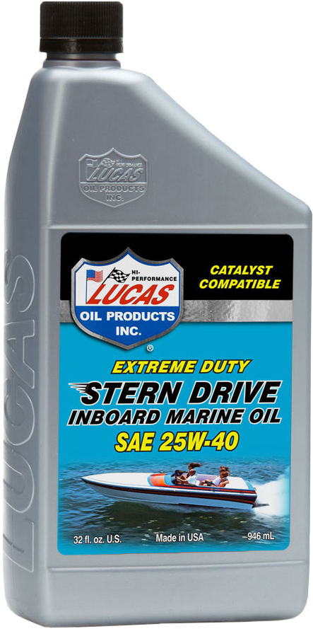 Stern Drive Inboard Engine Oil Sae 25w-40quart,5 Quart,5 - Lucas Fully Synthetic 2 Stroke Oil (800x950), Png Download
