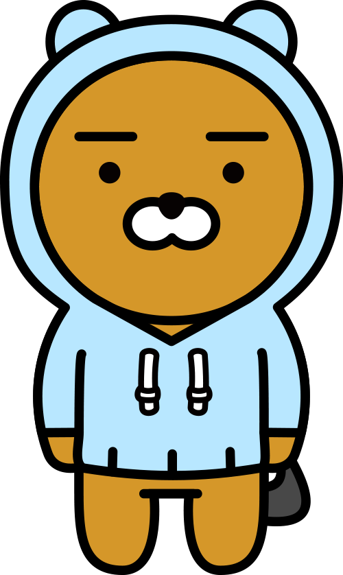 Kakao Friends Png - Kakao Friends Ryan Png (500x838), Png Download