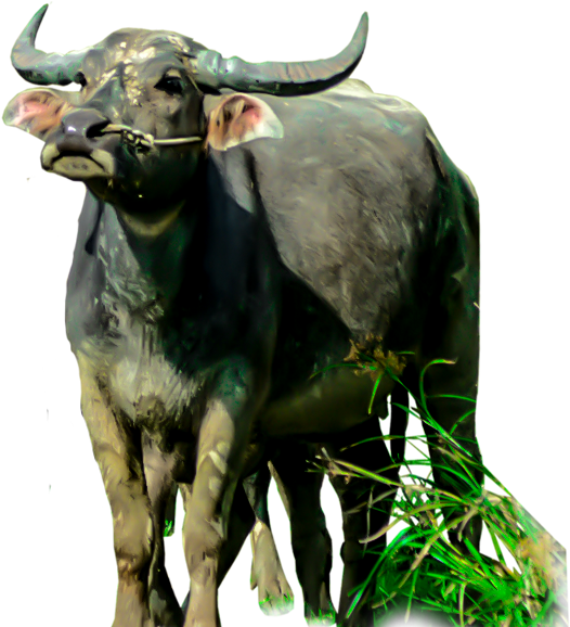 Animals Clipart Png,cartoon Animals Png,cute Animal - Water Buffalo Png (1024x627), Png Download