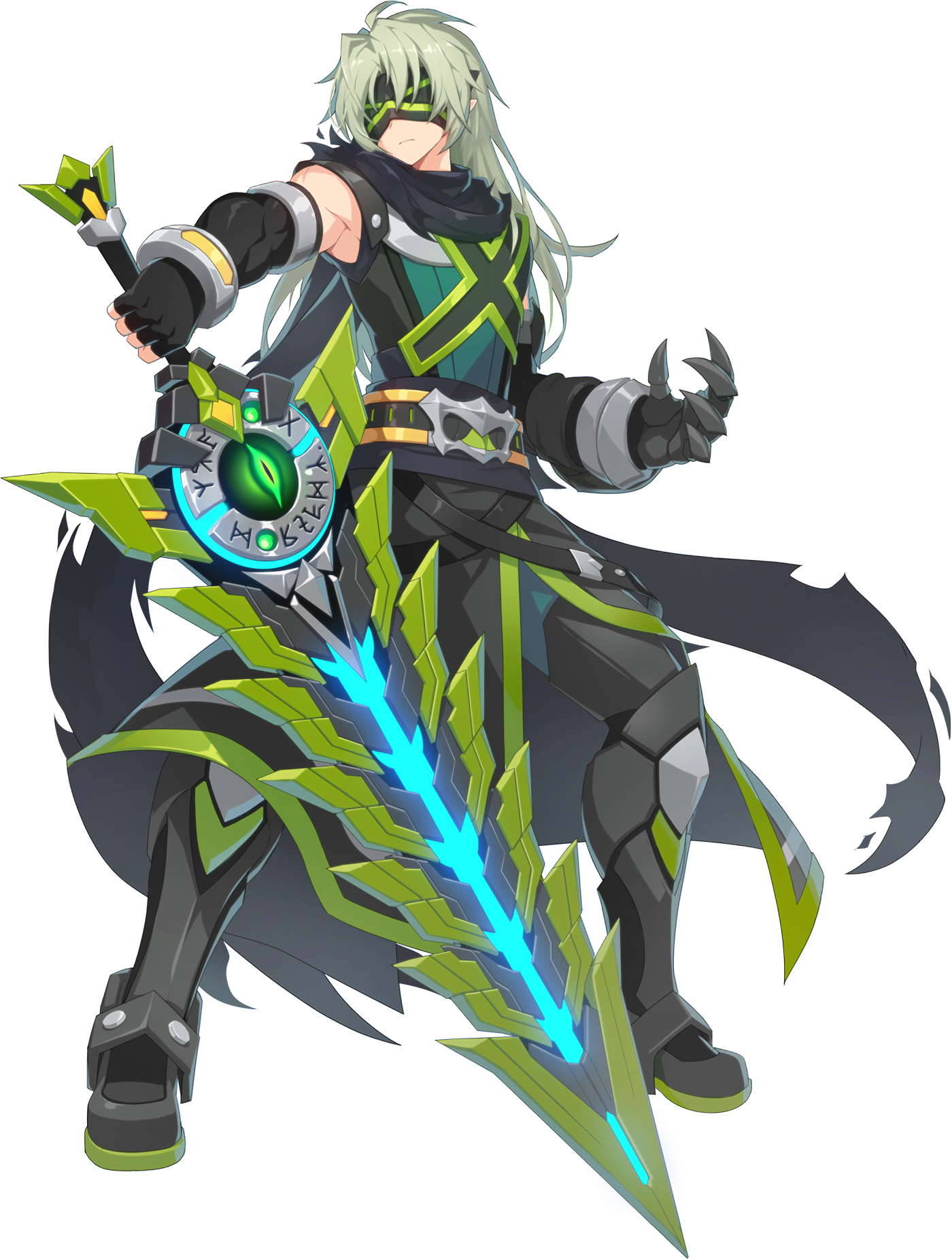 Grand Chase For Kakao Zero 02 - Grand Chase Dimensional Chaser Zero (1400x1850), Png Download