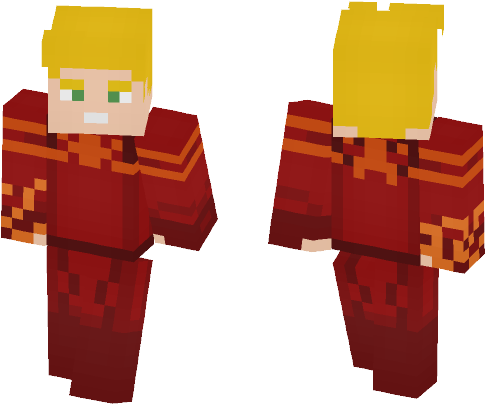Human Torch (marvel) - Lil Uzi Vert Minecraft Skin (584x497), Png Download
