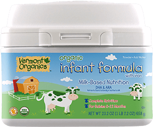 Our Vermont Organic Baby Formula Is In A New Package - Vermont Organics Baby Formula - Powder - 23.2 Oz (448x282), Png Download