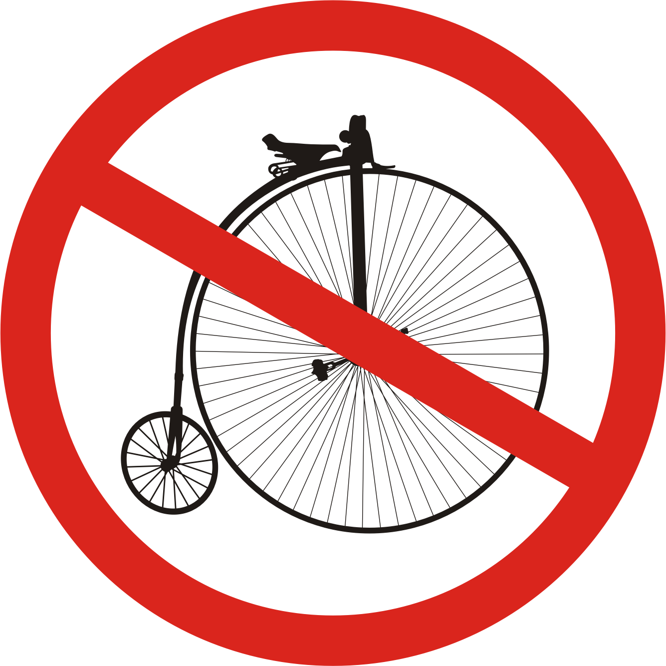Free Download Penny Farthing Vintage Bicycle Penny - No Plastic Bags Png (1335x1334), Png Download
