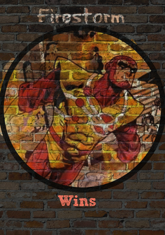Human Torch - Wall (541x771), Png Download