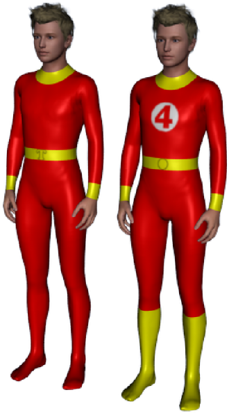 Red Human Torch - Symbol (341x600), Png Download