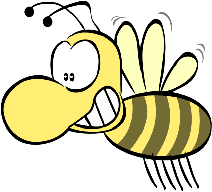 28 Collection Of Spelling Clipart Png - Cartoon Bee (600x452), Png Download