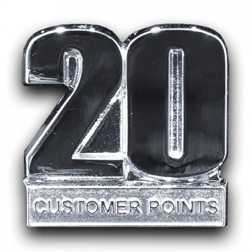20 Customer Point Pin - 20 Customer Points Acn (500x500), Png Download