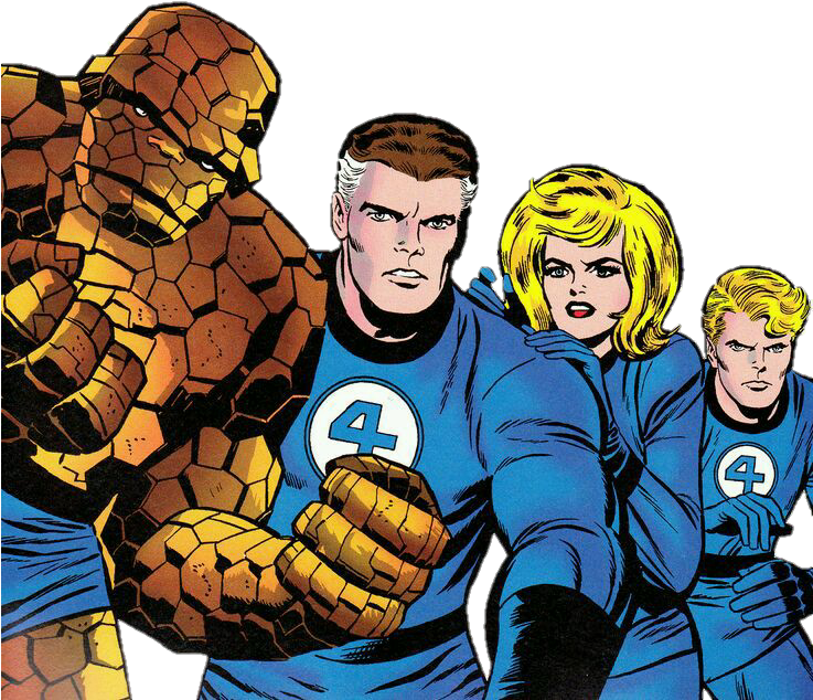 Fantastic Four Retro Clipart Jack Kirby Mister Fantastic - Fantastic Four Iron Fist (736x656), Png Download