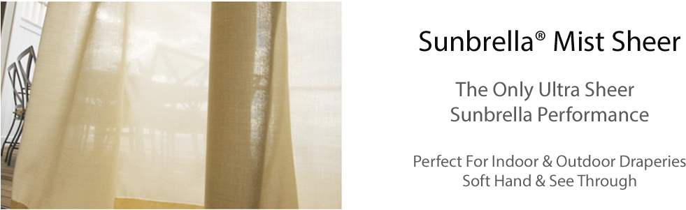 Sunbrella Mist Fabric - Dupioni (1070x300), Png Download