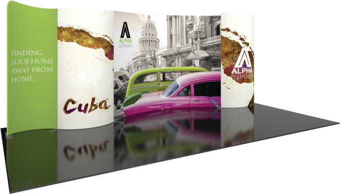 Modulate Series 1 20ft Fabric Backwall Kit - Guide Vert Cuba - Livre (700x700), Png Download