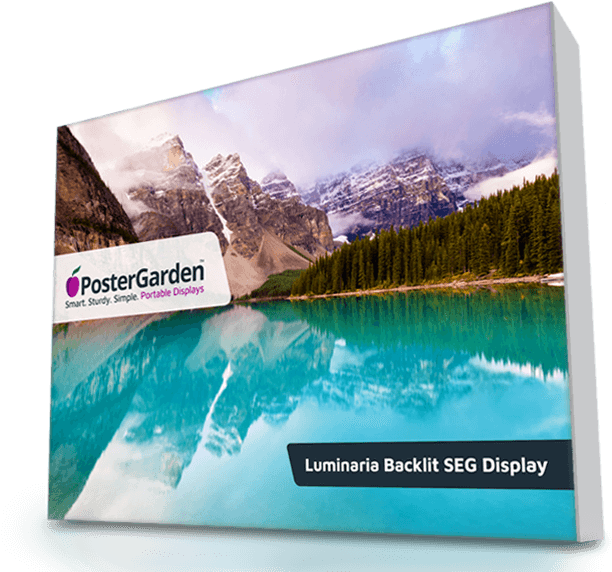 Luminaria Backlit Fabric Trade Show Displays - Moraine Lake (618x582), Png Download