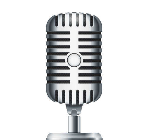 Vintage Microphone Png - Singing Mike Png File (500x477), Png Download
