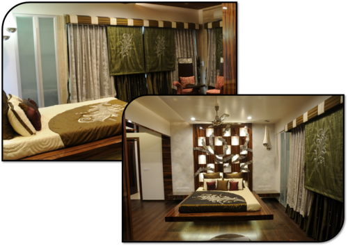 Customized Curtain Fabric - Bed Designs With Highlighter (500x354), Png Download