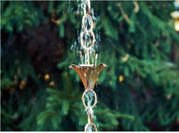 Flowers Rain Chain - Good Directions 463p-8 13 Cup Tulip Rain Chain - Polished (600x600), Png Download