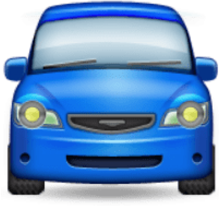 Free Png Ios Emoji Oncoming Automobile Png Images Transparent - Emoji Cars (480x502), Png Download