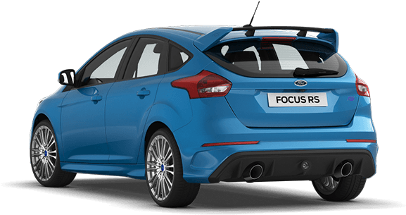 Fordfocus2016rsback - Ford Focus Sedan Azul 2016 (618x348), Png Download