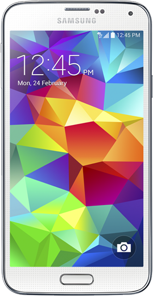 Samsung Galaxy S5 White - Samsung Mobile Front And Back (600x1086), Png Download