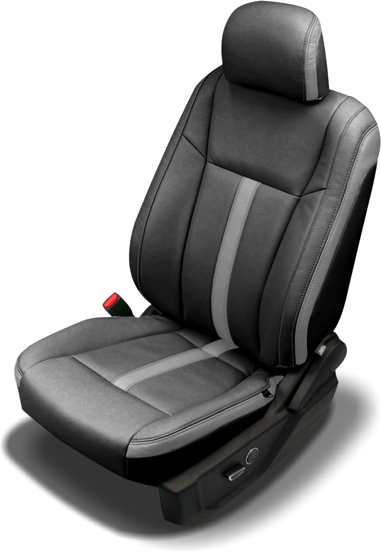 Two Tone Blue Leather Custom Car Upholstery - Car Seat (1516x1892), Png Download
