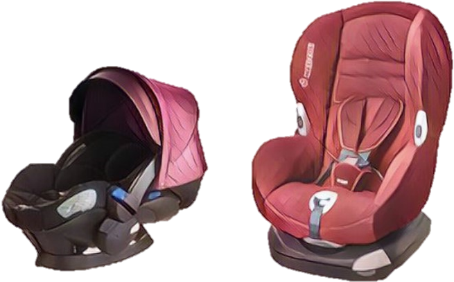 Child Car Seat Cleaning - Stokke Izi Sleep Purple (746x452), Png Download