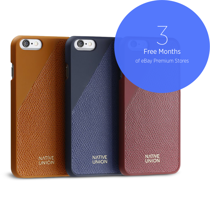 Get 3 Free Months Of Ebay Premium Stores - Native Union - Clic Leather Case & Cable Set - (718x694), Png Download
