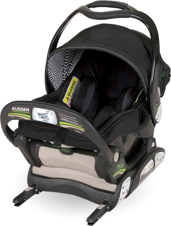 Easy To Hold, Easy To Install, Easy To Carry - Muv Kussen Infant Seat With Base (352x466), Png Download