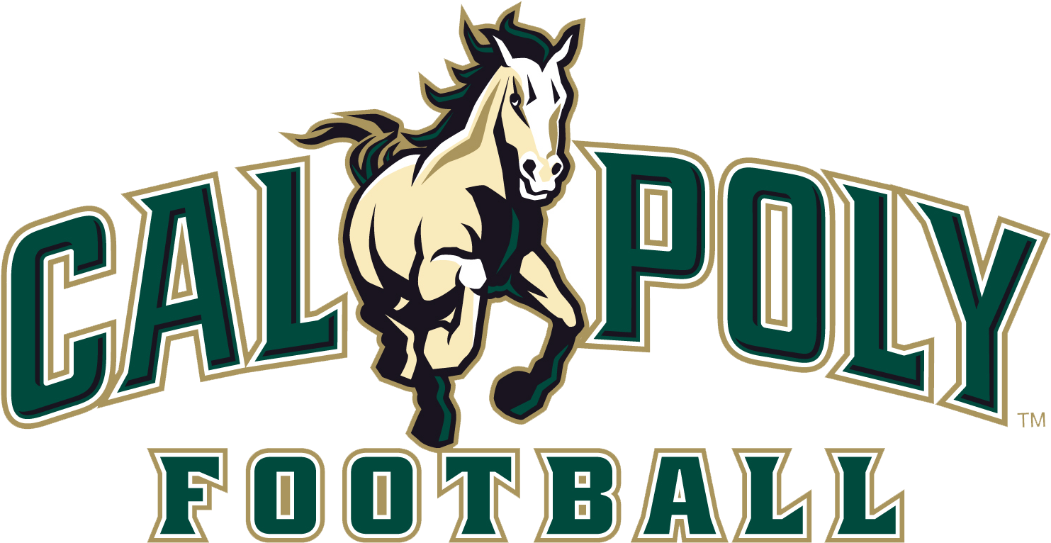 Cal Poly Mustangs Logo (1800x850), Png Download
