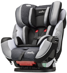 Infant/child Car Seat - Evenflo Symphony Dlx All-in-one Car Seat Concord (348x348), Png Download