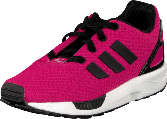Adidas Originals Zx Flux El I Pink/black/white 49659-01 - Shoe (705x506), Png Download