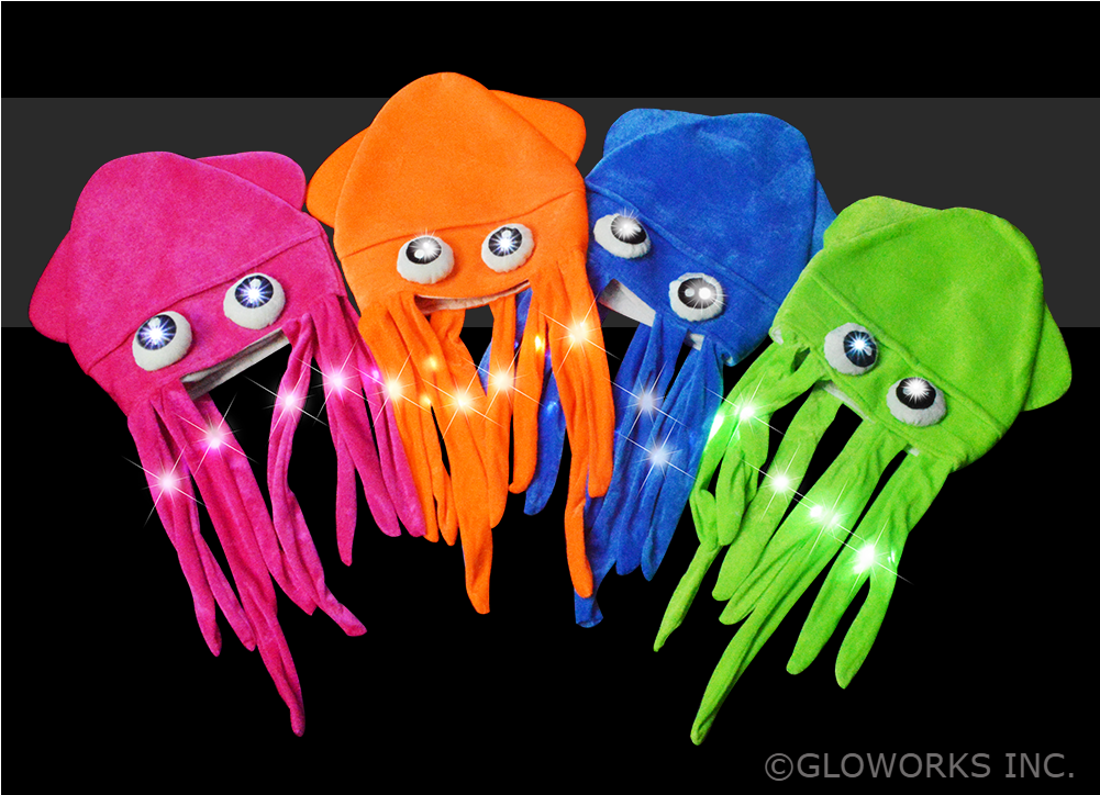 Squid Hat (assorted Colors) (1000x1000), Png Download
