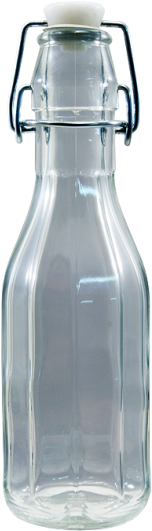 250ml Costalata Clear Swing Top Bottle - Plastic Free Swing Top Bottle (550x550), Png Download