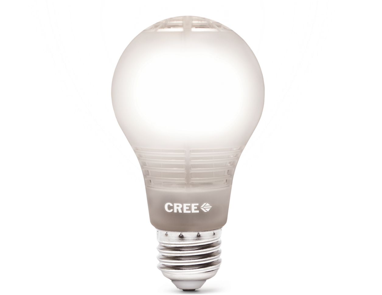 Living Green With Led Lighting World - Cree 40w Equivalent Soft White (2700k) A19 Led Light (1255x1024), Png Download