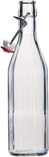 500ml Clear Costalata Swing Top Bottle - Swing Top Bottle Png (550x550), Png Download