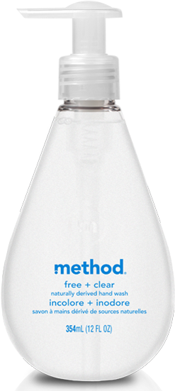Gel Hand Wash - Method (322x558), Png Download