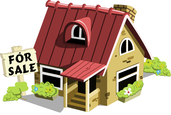 House For Sale - House Sold Clip Art (563x377), Png Download