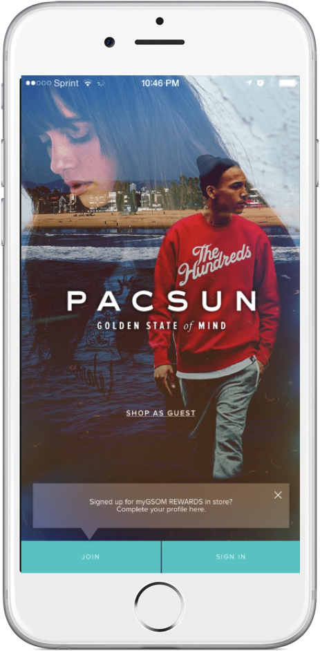 Pacsun App (486x976), Png Download
