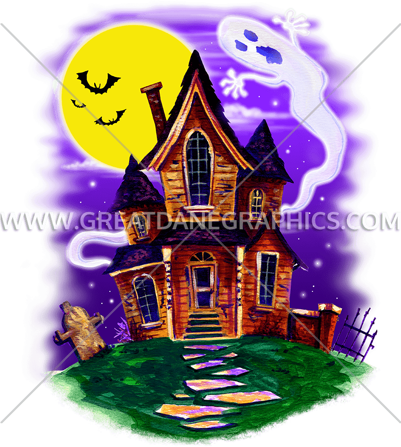 Haunted House - Halloween (825x972), Png Download
