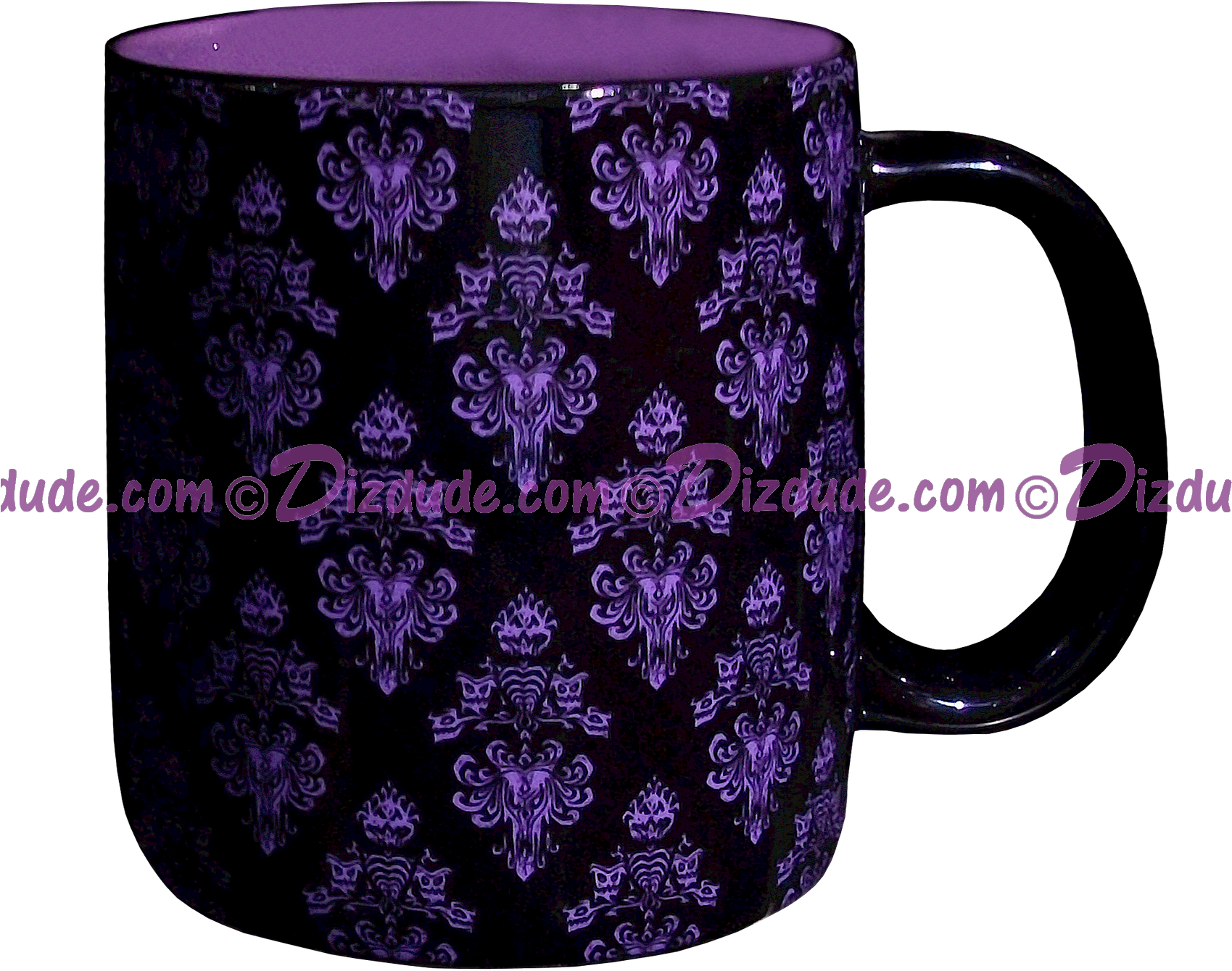 Haunted Mansion Wallpaper Mug ~ Disney's Magic Kingdom - Disney Parks Haunted Mansion Wallpaper Hurry Back Coffee (1700x1599), Png Download